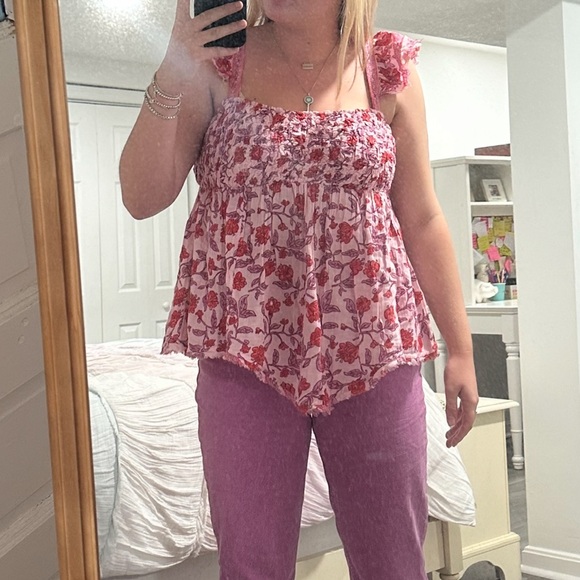 Free People Cotton Nala Floral Babydoll Tank - Picture 13 of 13